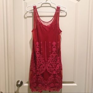 Free People Burgundy Dress